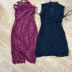 Bebe and lulus xs dress bundle
